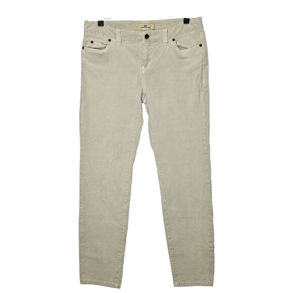 Vineyard Vines Womens‎ Stretchy Corduroy Pants 4 Beige Neutral Staple - Picture 1 of 9